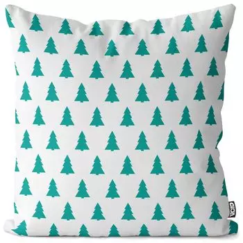 VOID лесной дизайн, белый чехол для подушки, чехол для подушки, полиэстер, водонепроницаемый, для улицы и дома, размер подушки: 80 x 80 см