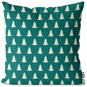 VOID лесной дизайн, зеленый чехол для подушки, чехол для подушки, полиэстер, водонепроницаемый, для улицы и дома, размер подушки: 60 x 60 см