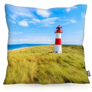 VOID Маяк Морской полиэстер Чехол для подушки Для улицы и дома в Северном море Размер подушки: 60 x 60 см