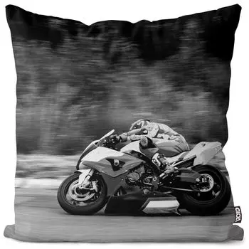 VOID Мотоцикл Гоночная машина Чехлы для подушек Полиэстер Водонепроницаемая подушка для улицы и помещения Размер: 80 x 80 см