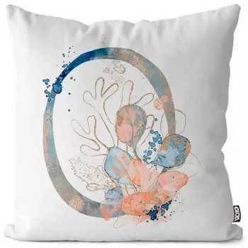 VOID O-буквы, название шрифта, чехол для подушки, чехол для подушки, полиэстер, водонепроницаемый, для улицы, в помещении, размер подушки: 60 x 60 см