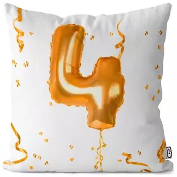 VOID Party Воздушные шары Праздники 4 чехла на подушку Полиэстер Водонепроницаемая подушка для улицы и дома Размер: 80 x 80 см