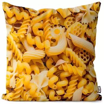 VOID Pasta Noodles Спагетти Чехол на подушку из полиэстера Водонепроницаемая подушка для улицы и дома Размер: 40 x 40 см