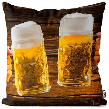 VOID пивная кружка Мюнхен, чехол на подушку, чехол из полиэстера, водонепроницаемый, для улицы и дома, размер подушки: 60 x 60 см