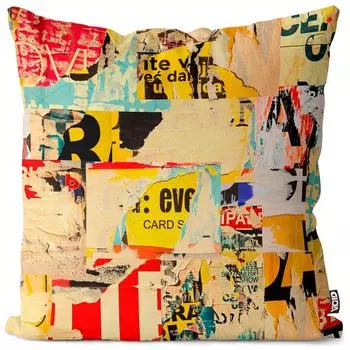 VOID Плакат Поп-Арт Плакаты Чехол на подушку Полиэстер Водонепроницаемая подушка для улицы и дома Размер: 80 x 80 см
