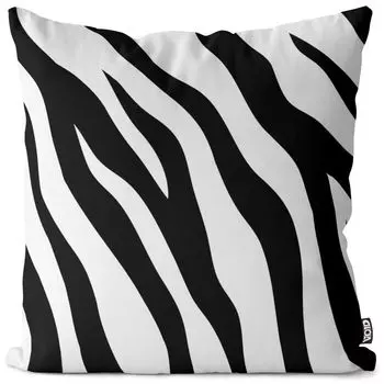 VOID Полосатый чехол для подушки с рисунком зебры Полиэстер Водонепроницаемая подушка для улицы и дома Размер: 40 x 40 см