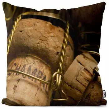 VOID Пробковый чехол для подушки цвета шампанского Полиэстер Водонепроницаемая подушка для улицы и дома Размер: 60 x 60 см