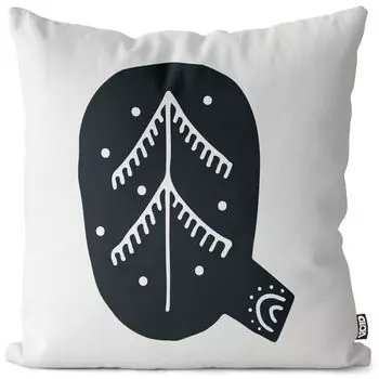 VOID Q буквы натуральный чехол для подушки чехол для подушки из полиэстера водонепроницаемый для улицы в помещении, размер подушки: 60 x 60 см