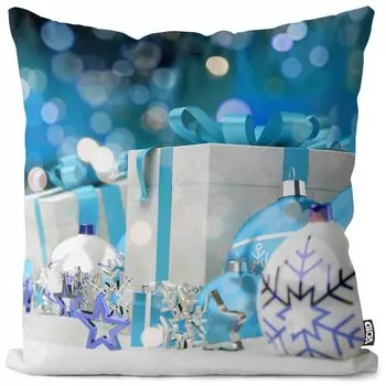 VOID Рождественский бал подарки наволочка наволочка полиэстер водонепроницаемый открытый в помещении, размер подушки: 60 x 60 см