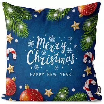 VOID Рождественское украшение Чехол на подушку Полиэстер Водонепроницаемая подушка для улицы и дома Размер: 60 x 60 см