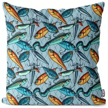 VOID Рыболовные сети для приманок. Чехол на подушку. Полиэстер. Водонепроницаемая подушка для улицы и дома. Размер: 80 x 80 см.