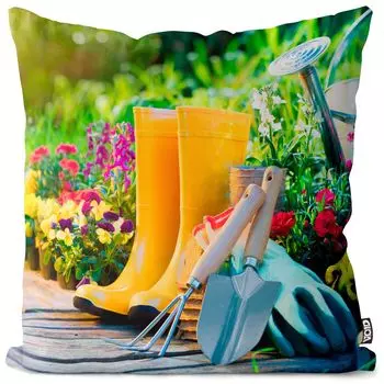VOID Садовый инструмент Цветы Чехол на подушку Полиэстер Водонепроницаемая уличная подушка для дома Размер: 60 x 60 см