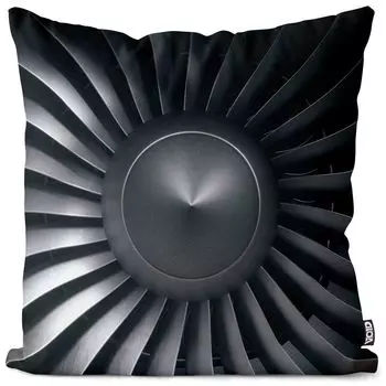 VOID Самолет Турбина Авиатор Чехол на подушку Полиэстер Водонепроницаемая уличная подушка для дома Размер: 80 x 80 см