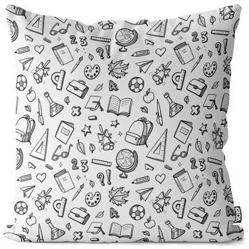 VOID школьные принадлежности, чехол для подушки с рисунком, чехол для подушки, полиэстер, водонепроницаемый, для улицы, в помещении, размер подушки: 80 x 80 см