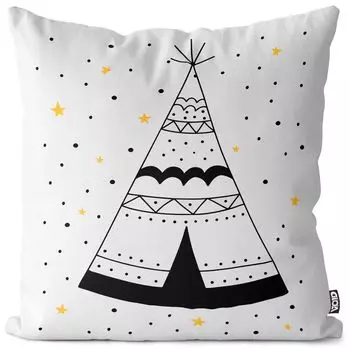 VOID Скандинавская палатка, детская наволочка, чехол для подушки, полиэстер, водонепроницаемый, для улицы, в помещении, размер подушки: 80 x 80 см