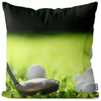 VOID Спортивная ракетка для гольфа, мяч, наволочка, полиэстер, водонепроницаемая подушка для улицы и дома. Размер: 60 x 60 см.