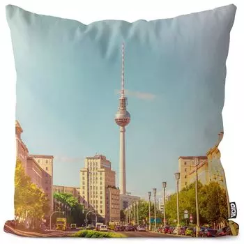 VOID Strausberger Platz Berlin чехол на подушку чехол из полиэстера водонепроницаемый для улицы и дома, размер подушки: 60 x 60 см
