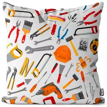 VOID Tool Builder Детский чехол на подушку Полиэстер Водонепроницаемая подушка для улицы и дома Размер: 80 x 80 см