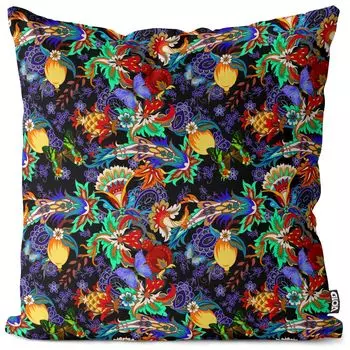 VOID Тропический Восток Пейсли Чехол на подушку Полиэстер Водонепроницаемая подушка для улицы и дома Размер: 80 x 80 см