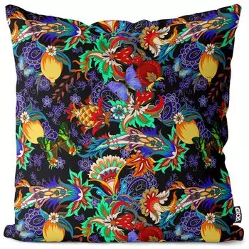 VOID Тропический Восток Пейсли Чехол на подушку Полиэстер Водонепроницаемая подушка для улицы и дома Размер: 60 x 60 см