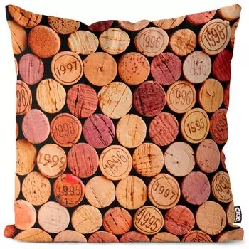 VOID Винная пробка Красное вино Белое вино Чехол на подушку Полиэстер Водонепроницаемая подушка для улицы и дома Размер: 60 x 60 см