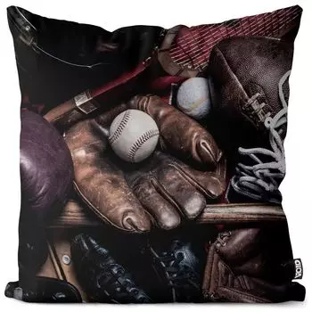 VOID Винтажный чехол для подушки для спортивного инвентаря, полиэстер, водонепроницаемая подушка для улицы и дома. Размер: 60 x 60 см.