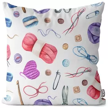 VOID Вязаный шерстяной чехол для подушки ручной работы Полиэстер Водонепроницаемая подушка для улицы и дома Размер: 60 x 60 см