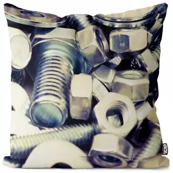 VOID винт-инструмент, чехол для подушки, чехол для подушки, полиэстер, водонепроницаемый, для улицы, в помещении, размер подушки: 60 x 60 см