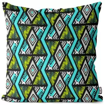 VOID Zebra Треугольный чехол для подушки Полиэстер Водонепроницаемая подушка для улицы и дома Размер: 80 x 80 см