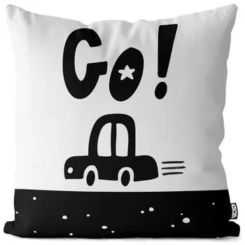VOIDИди! Автомобильная игрушка, мультяшный чехол для подушки, полиэстер, водонепроницаемая уличная подушка для дома. Размер: 80 x 80 см.