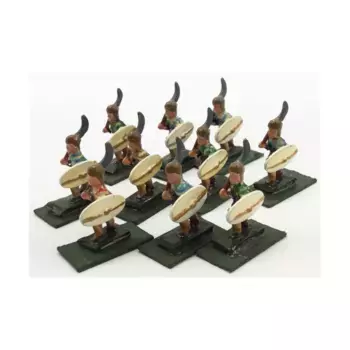 Воины с глефами и щитами №1, Historical Miniatures - Loose Miniatures (15mm) (Minifigs)