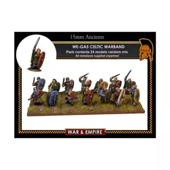 Воины - Селтик, Копье/Щит, вкл. Команда, War & Empire - Ancient Miniatures - Gaul (15mm)