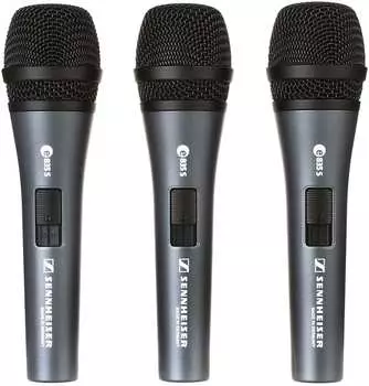 Вокальный микрофон Sennheiser e835-S Handheld Dynamic Cardioid Microphone with Switch (3-Pack)