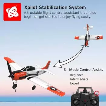 VOLANTEXRC T28 Троянский готовый к полету самолет с дистанционным управлением и гироскопическим стабилизатором VOLANTEXRC