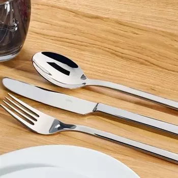 Волдо 24 шт. Набор столовых приборов для стейка/пиццы ROM 18/10, полированная нержавеющая сталь, вневременной, утонченный, классический, прочный - 102-690 - 6 человек Voldo