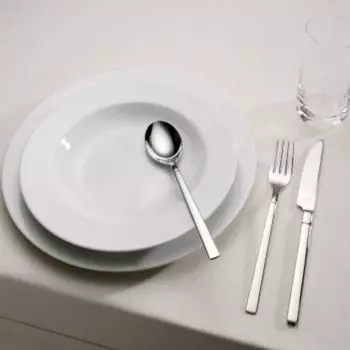 Волдо 48 шт. Набор столовых приборов для стейка/пиццы НЕВАДА 18/10 полированная нержавеющая сталь, классический простой - 102-351 - 12 человек Voldo