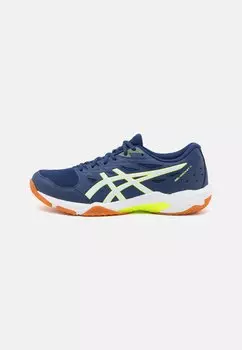 Волейбольные кроссовки Gel-Rocket 11 ASICS, синий расширяющийся/желтый безопасный