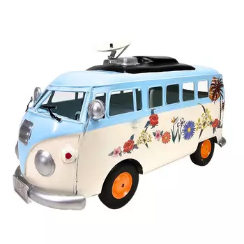 VOLKSWAGEN CUCUMBER T1 МОДЕЛЬ ИКОНИЧНОГО АВТОМОБИЛЯ, КРЕМОВО-ГОЛУБОЙ винтажный Inna marka