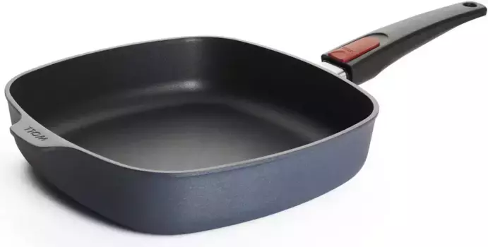 ВОЛЛ СДЕЛАНО В ГЕРМАНИИ Сковорода "Diamond Lite", литой алюминий, (1 шт.), съемная ручка, индукционная, Производство Германия WOLL MADE IN GERMANY 26 см + высота 6,5 см, черный