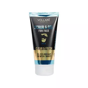 Vollare Пилинг-гель для умывания лица для мужчин 150мл