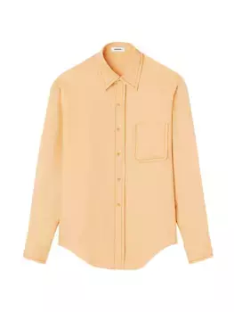 Волнистая рубашка Sandro, цвет mustard