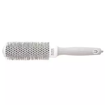 Волнистые щетинки Expert Blowout Speed, Щетка для сушки и укладки волос Белый/Серый 35 мм Olivia Garden