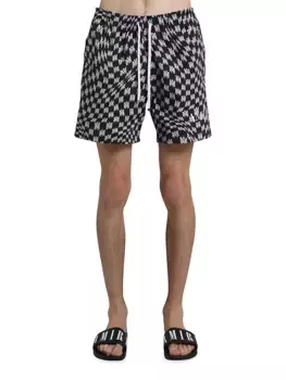 Волнистые шорты для плавания Amiri, черный