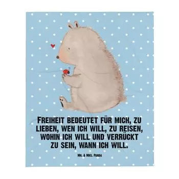 Волнистый занавес Mr. & Mrs. Panda, синий