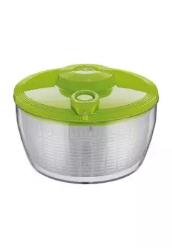 Волнушка для салата со шкивом, зеленая, 24 см KuChenprofi, зеленый/прозрачный