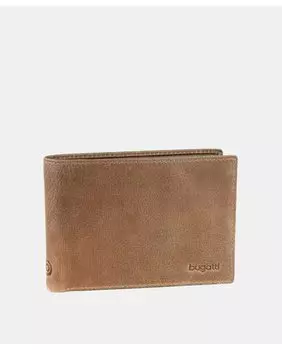Volo мужской коричневый кожаный кошелек Bugatti, коричневый