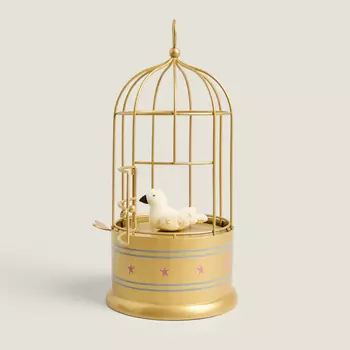 Волшебная игрушка детский голубь в клетке Zara Home, золотой/белый