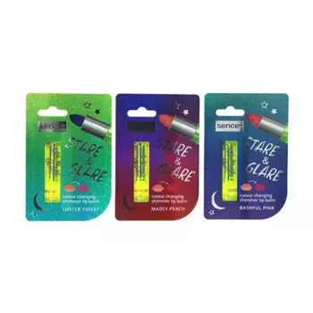 Волшебный бальзам для губ Color Changing Shimmer Lip Balm Sence Beauty, 1 UD