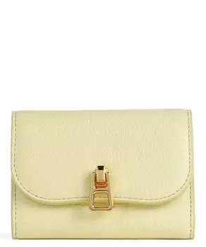 Волшебный кошелек из зерненой кожи Coccinelle, желтый