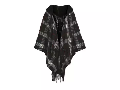 Воротник из искусственного меха Ruana V. Fraas, цвет black_white_redplaid